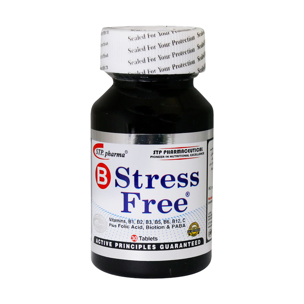 قرص بی استرس فری اس تی پی فارما 30 عدد قرص بی استرس فری اس تی پی فارما 30 عدد