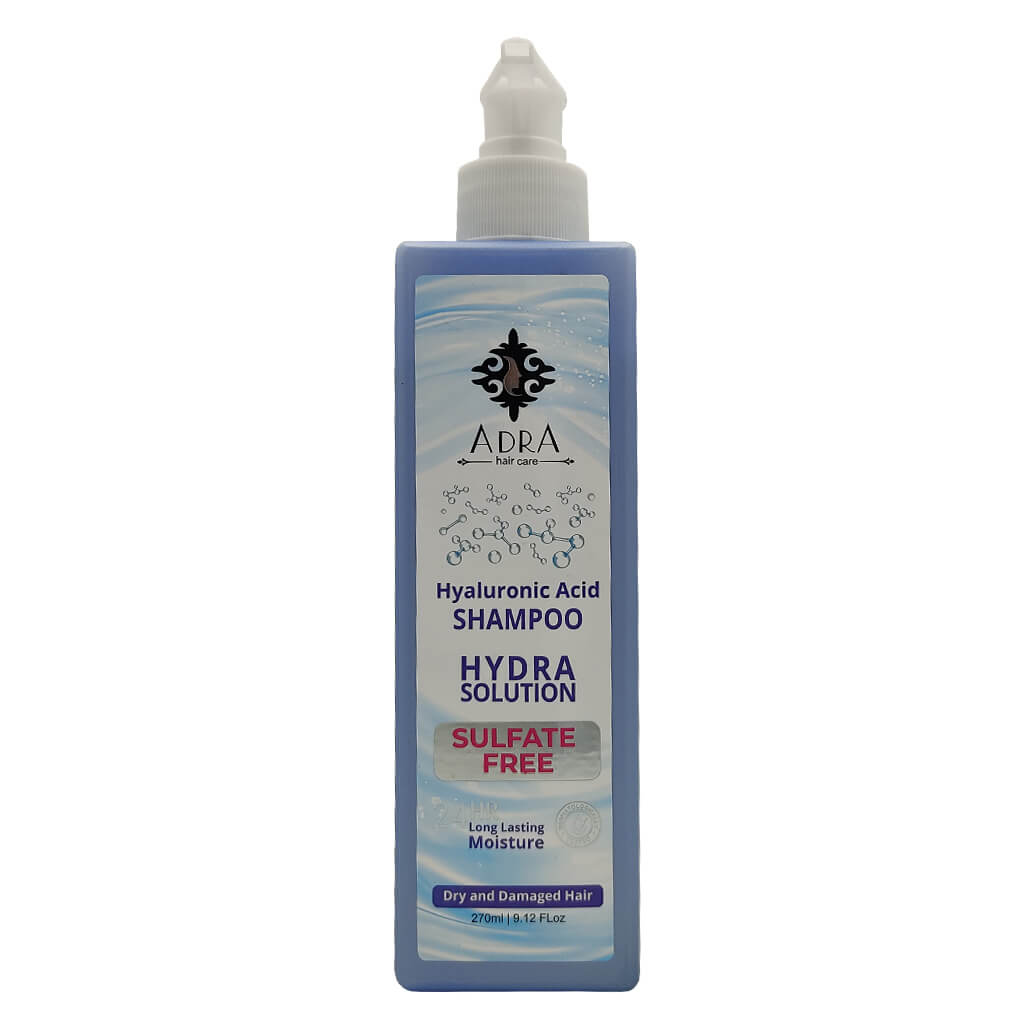 شامپو حاوی هیالورونیک اسید مناسب موهای خشک و آسیب دیده آدرا