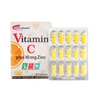 کپسول ویتامین C همراه با زینک اس تی پی فارما 30 عدد