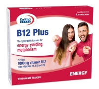 ویال خوراکی ویتامین B12 پلاس یوروویتال 6 عدد